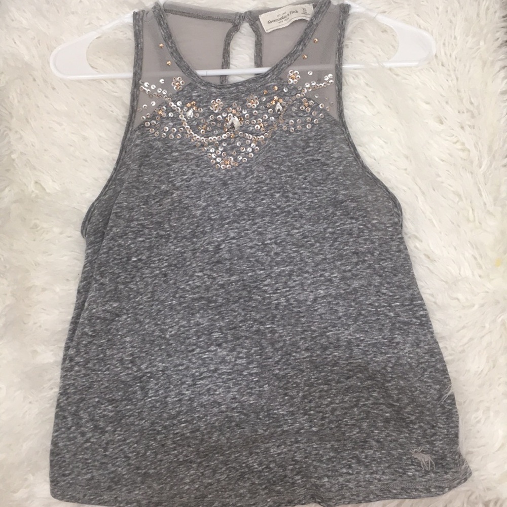 Abercrombie and Fitch Tank Top Sequin Accent